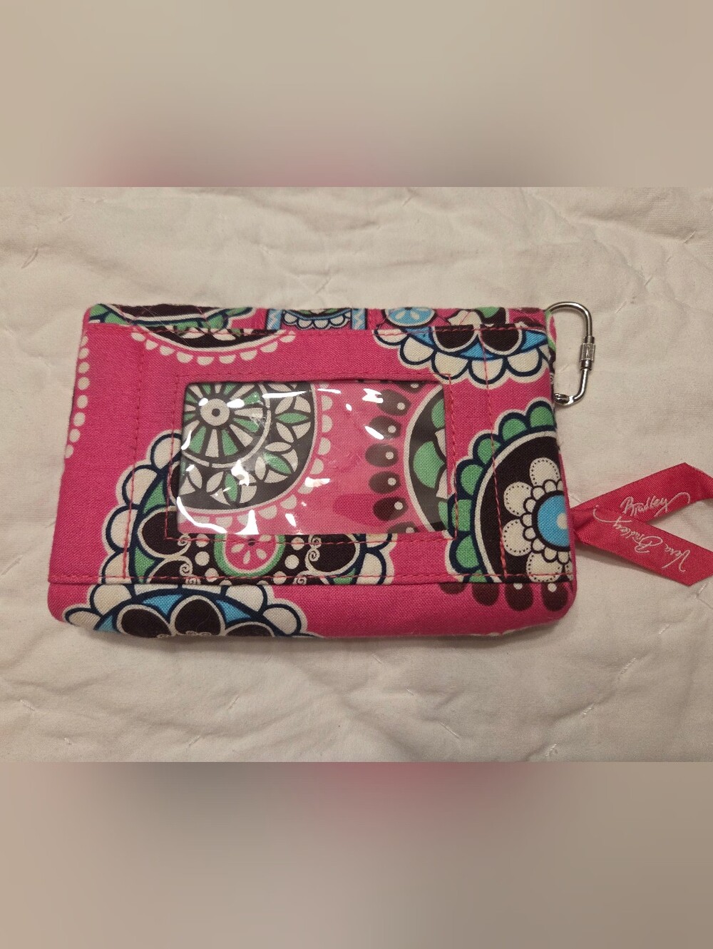 NWT Vera Bradley "Loves Me..." Kisslock Trifold Wallet / ID Holder — NWOT